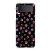 Dog Footprint Paw Cute Hard PC Phone Case For Samsung Galaxy Z Flip 5 4 3 Transparent Cover For Galaxy Z Flip 6 Shockproof Capas