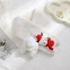 Cute Christmas snowman scarf women's winter thickened warm cycling with windproof scarf versatile fluffy scarf
