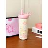 Large Capacity Thermos Cup Cute Girl Good-looking Summer Vacuum Cup Ice-Keeping Drinking Straw Cup 2025 New Arrival
