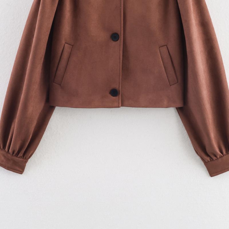Retro Bud Design Women's Casual Short Jacket – European & American Fashion