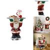 Whimsical Santa Claus Waiter Tray Resin Art Piece Ideal For Christmas Home Decor