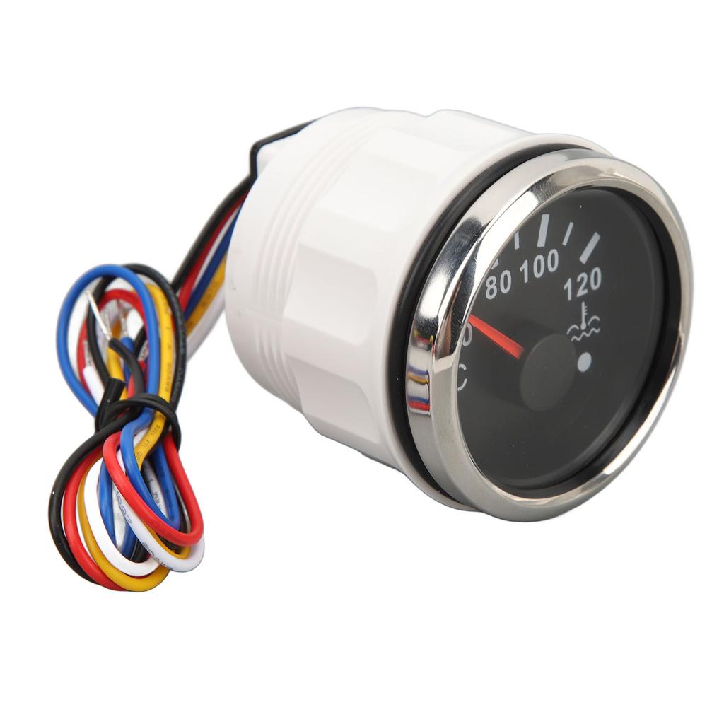 52MM Water Temperature Gauge 40 To 120 Degrees C DC9 To 32V Pointer Water Temperature Meter with Backlight For RVs