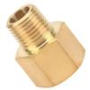 Brass Pipe Fitting Adapter for Pressure Gauge 1Celsius4  BSPT Male to 1Celsius4  NPT Female