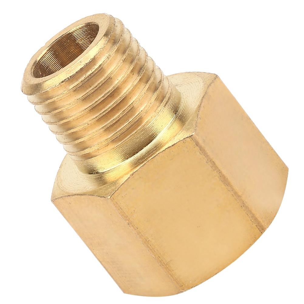 Brass Pipe Fitting Adapter for Pressure Gauge 1Celsius4  BSPT Male to 1Celsius4  NPT Female