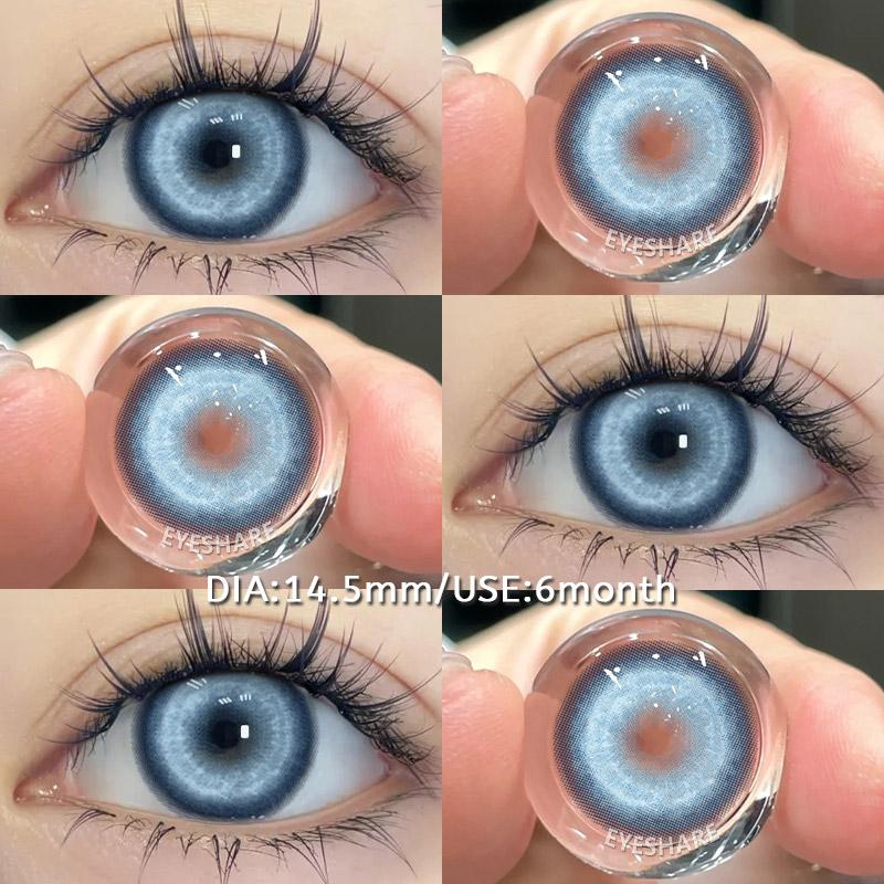 EYESHARE Hot Selling 2pcs Colored Contact Lenses Green Eye Lens Yearly Cosplay Blue Makeup cosplay Anime Accessories Helloween lens