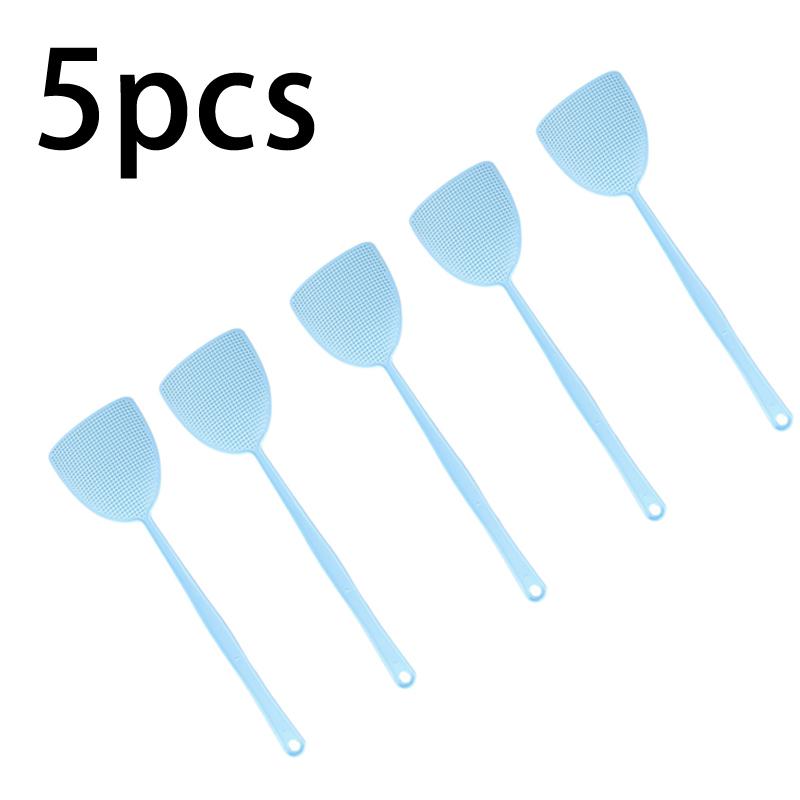 Large Long Plastic Fly Swatter Heavy Duty Hand Operated Bug Insect Killer Flexible Thick Handle For Kitchen Living Room
