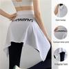 Yoga Pants Skirt Cover for Running and Fitness - Slimming, Anti-Exposure, One-Piece Hip Coverage