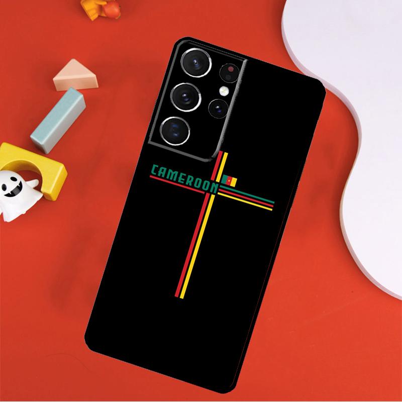 Republic of Cameroon Flag Phone Case For Samsung Galaxy S25 Ultra S24 Ultra S9 S10 S20 S21 S22 S23 Plus S24 FE Cover