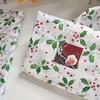 10 pièces Bouquet de Noël Papier Nouveau Motif Sapin de Noël Papier Papier d'emballage Père Noël Haute Qualité Houx Baies Papier Cadeau