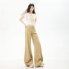 Spring Summer Pure Cotton Casual Soft Non Cling Micro Flare Patchwork Slim Flare Denim Pants For Women Casual Pants Oversize Denim Trousers