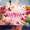 Pink Tulip Flower Background I Love You Best Mom Poster Props  Happy Mother’s Day Decor