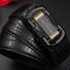 Eck Kangaroo Men's Toothless Automatic Buckle Crocodile Pattern Formal Belt