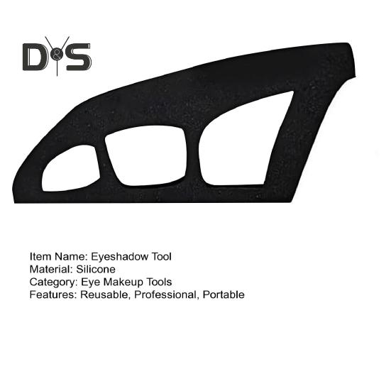 1/2/3Pcs Eyeshadow Stencil Tool Reusable Beginner Eyeshadow Assistant Eyeshadow Drawing Guide Helper Shaper Silicone Eyeshadow Mapping Template