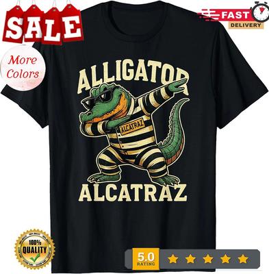Alligator Alcatraz Funny Retro Dabbing Alligator T-Shirt