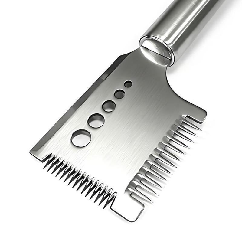 304 Stainless Steel Multi-functional 4-in-1 Onion Knife: Slicer, Grater, Strip Cutter, Chopper.