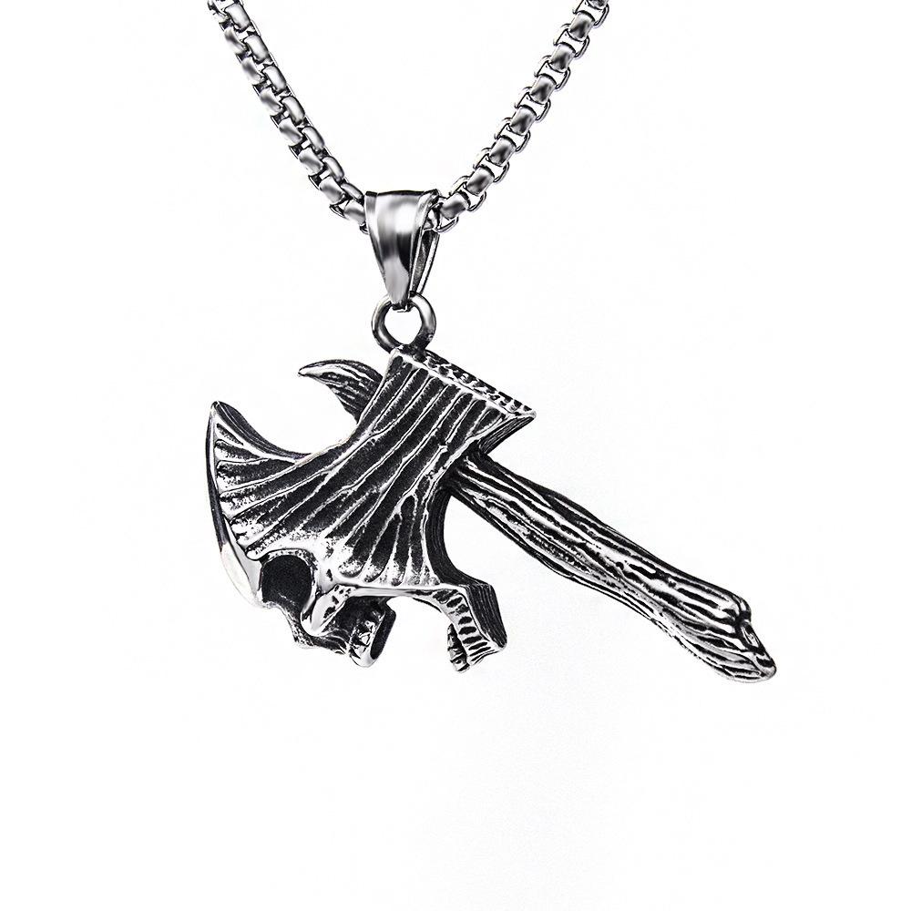 Vintage Viking Compass Pendant Necklace Men Fashion Metal Charm Gift Jewelry Accessory