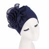 Damen Elegant Seite Groß Blume Hohe Elastizität Mode Kappe