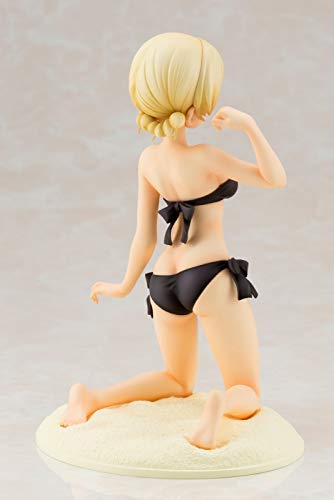 Girls und Panzer Darjeeling Ver. Figure (Movie Version) with Long Hair Parts, 1/7 Scale Pre-painted PVC Figure, Garupan