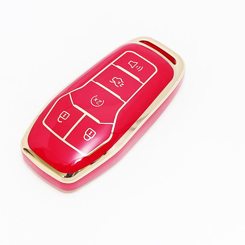 Fashion Tpu Auto Keychain Protection Car Key Case Cover Accessories For Ford Mustang Fusion Explorer Ka Focus S-Max Fiesta