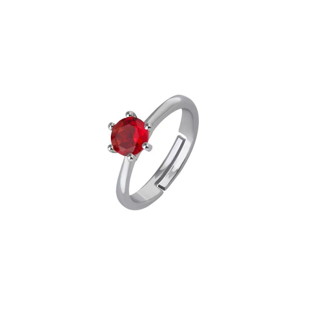 Korean Style Zircon Couple Rings: Elegant, Versatile, Adjustable Crown Design for Men and Women