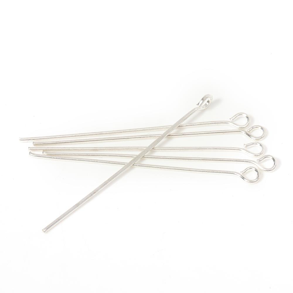 200pcs/lot 18-20mm Metal Eye Pins Needles Eye Pins for DIY Necklace Bracelet Earrings Jewelry Making Components Wholesale
