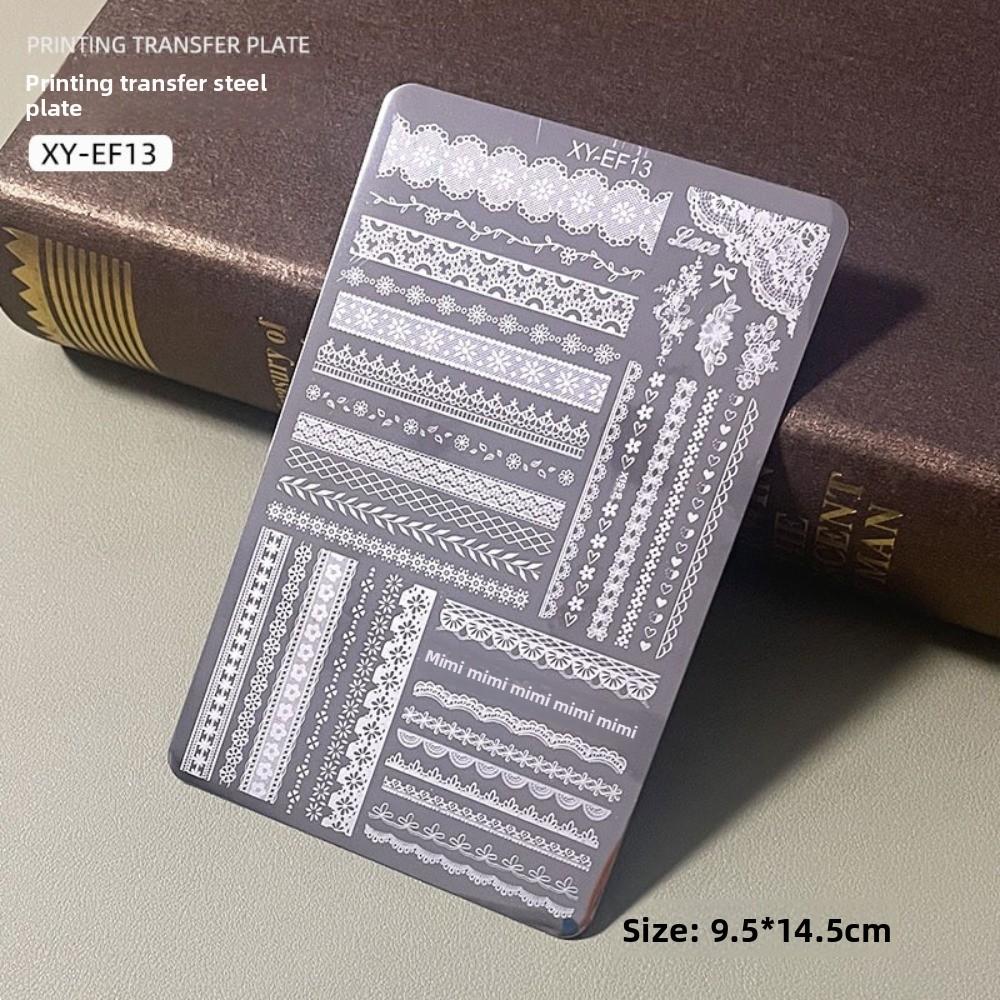 Flower Pattern Nail Art Plate Clear Textures Nail Stamping Plate Manicure Template  for Nail Salon