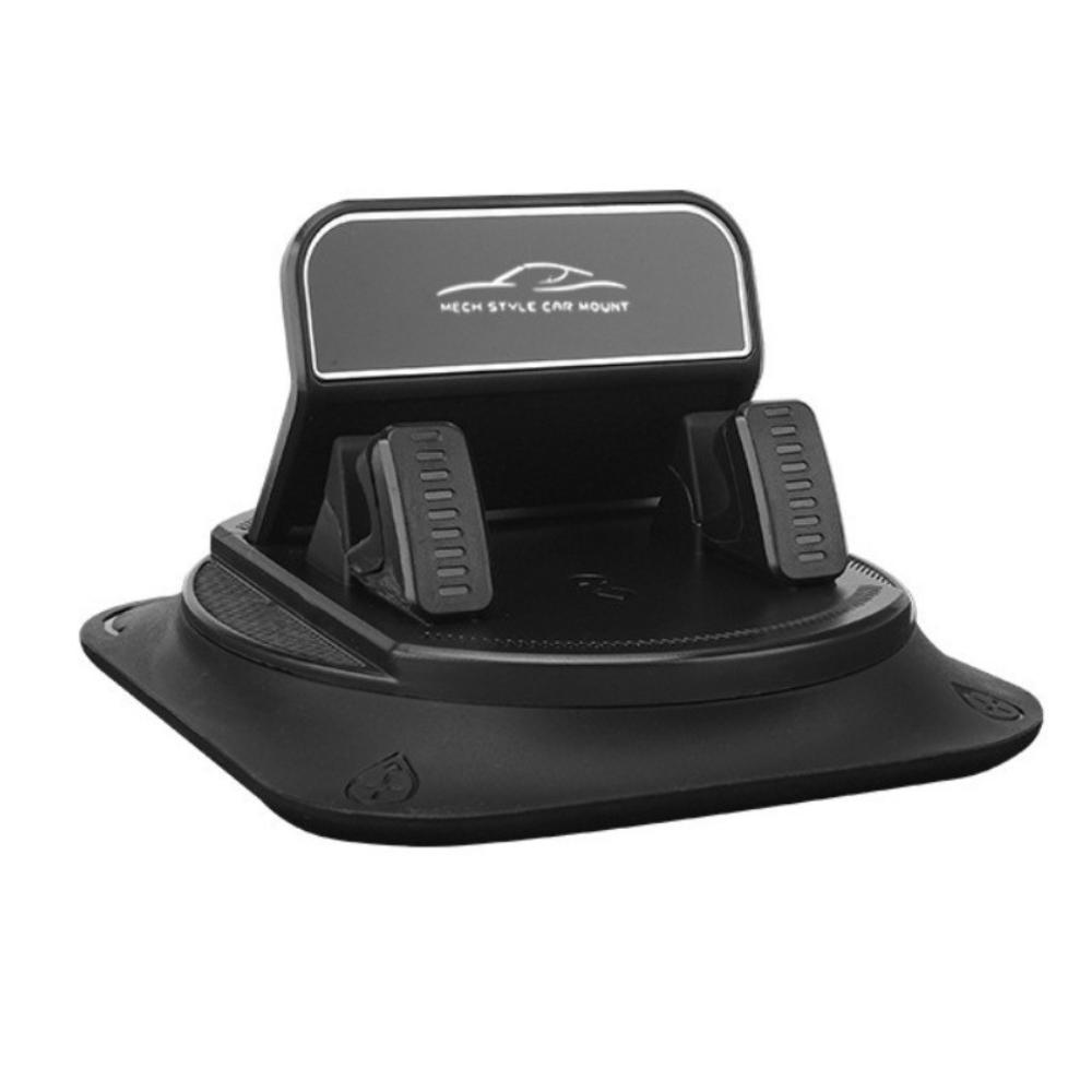 

New Suction Car Cell Phone Bracket Plastic 360° Rotation Car Phone Holder Car Navigation Anti-Slip Car Dashboard Support Bracket чорний