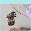 Acrylic Flat Surface Pendant With Halloween Cat Pumpkin Design For Decor Auto