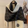 Autumn And Winter Popular Shawl Outside Women'S Scarf Office Blanket Cashmere Fringed Warm Scarf Live Stream