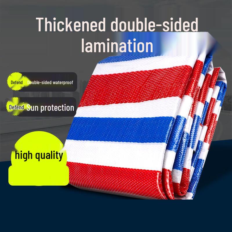 Heavy-Duty Striped Waterproof Tarp