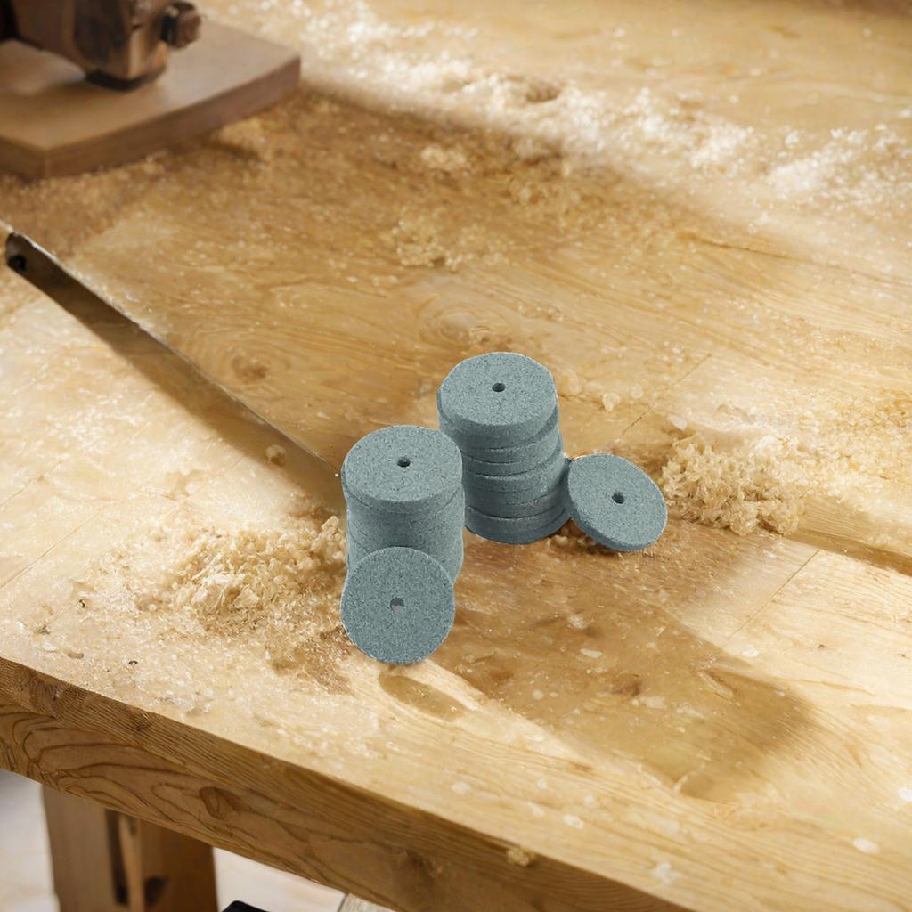 Pack of 20 Abrasive Polishing Pads 20mm for Mini Drill Grinder with 2.3mm Shaft for Metal Conditioning and Detail Work
