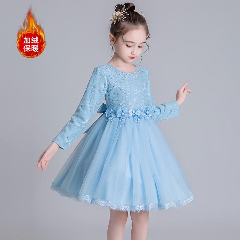 Girls Princess Tulle Formal Party Dress For Big And Little Kids Children