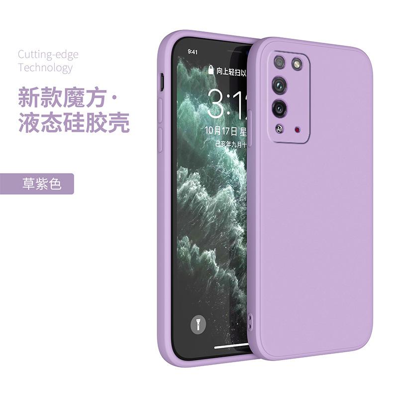 Applicable To Honor X11 Mobile Phone Case Honor Xmax Protective Case X Straight Edge Rubik's Cube Liquid Silicone Honorx