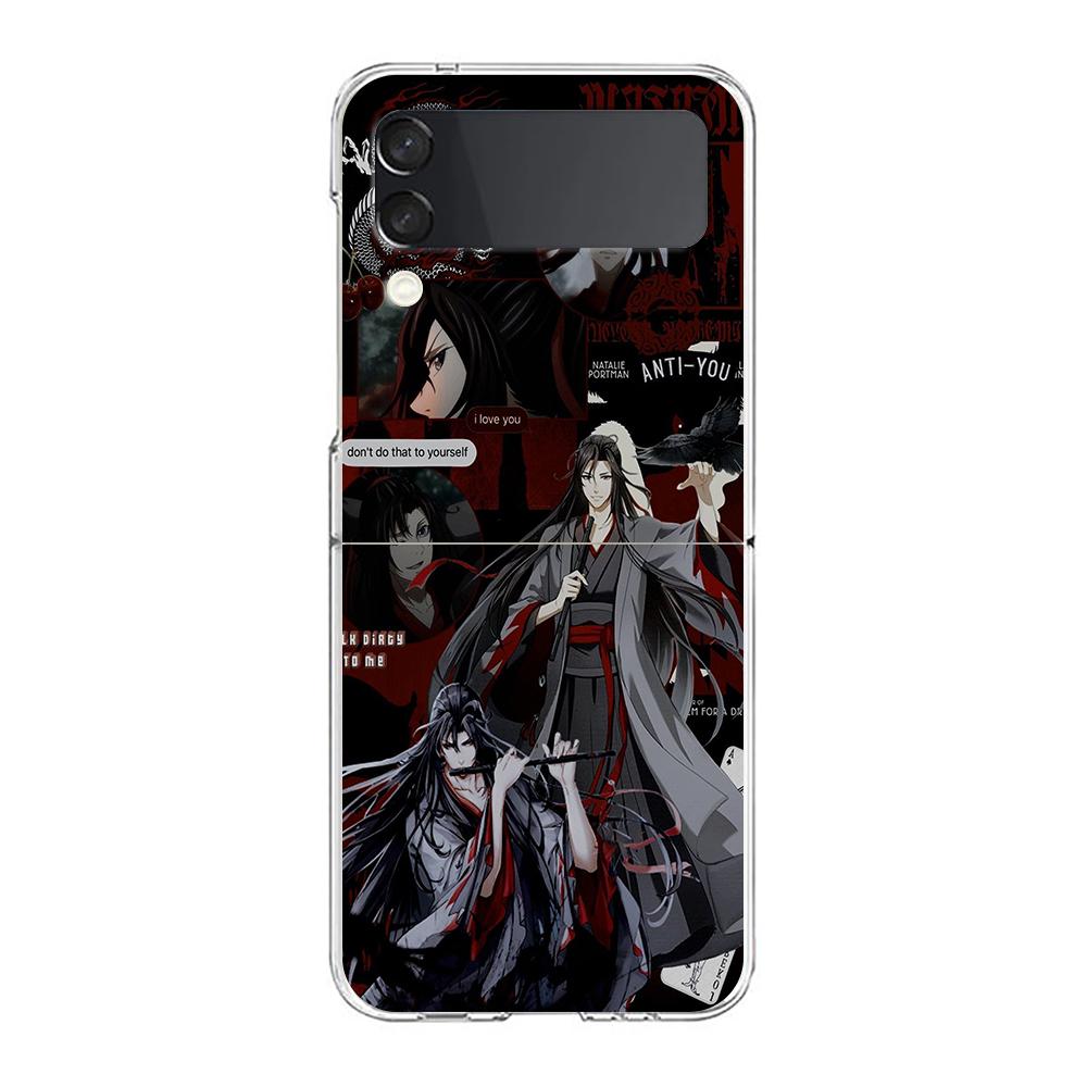 Anime Mo Dao Zu Shi Wei Wuxian Clear Phone Case For Samsung Galaxy Z Flip 4 Thin High Hard Shell on For Galaxy Z Flip 3 5G Cover