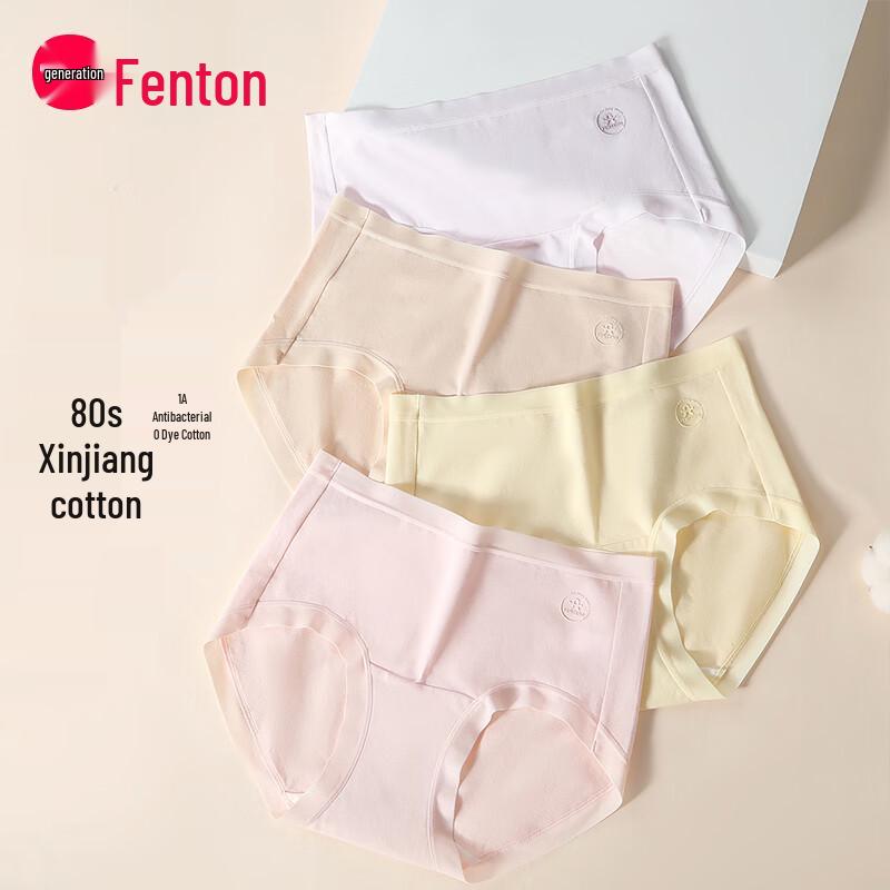 

Fenteng Women s Antibacterial Cotton Underwear 4-Pack L