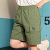 New MLB Cargo Shorts Unisex Light Khaki 3ASMB0643-50KAL