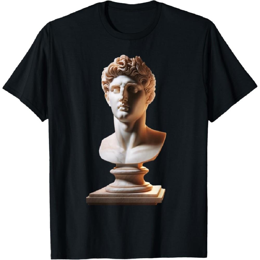 

Ancient Art History Roman Greek Sculpture Bust T-Shirt(1) S