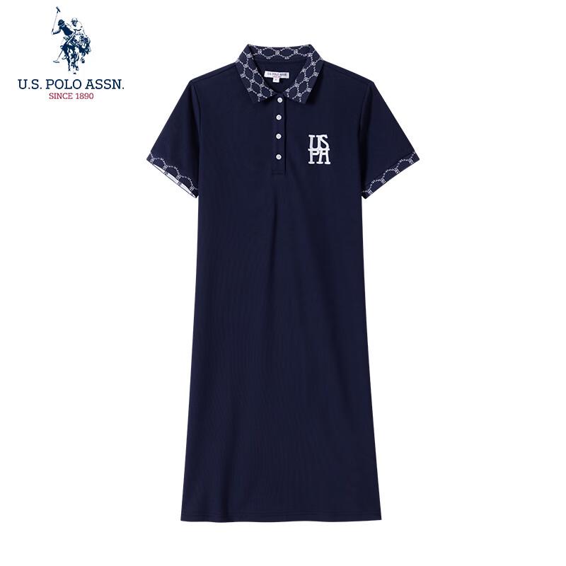 U.S. POLO ASSN. Women s Printed Polo Dress L