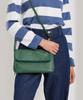 agnes b. Lambskin Shoulder Bag "Asya" Free Size Green