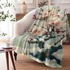 Plum Blossom Throw Soft Flannel AC Blanket Lightweight Summer Nap Throw Cozy  Blanket for Sofa Bed Travel Home
