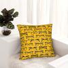 Pc Yellow Glasses Pattern Pillow Cover Fashion Cushion Case for Home Sofa Bedroom Living Room Decor