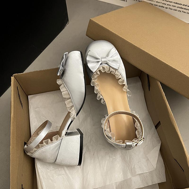 Новые модные туфли-лодочки на толстом высоком каблуке — фото 5