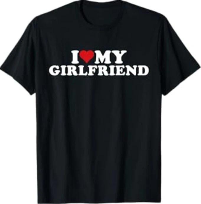 I Love My Beautiful Girlfriend I Heart My Beautiful Gf T-Shirt