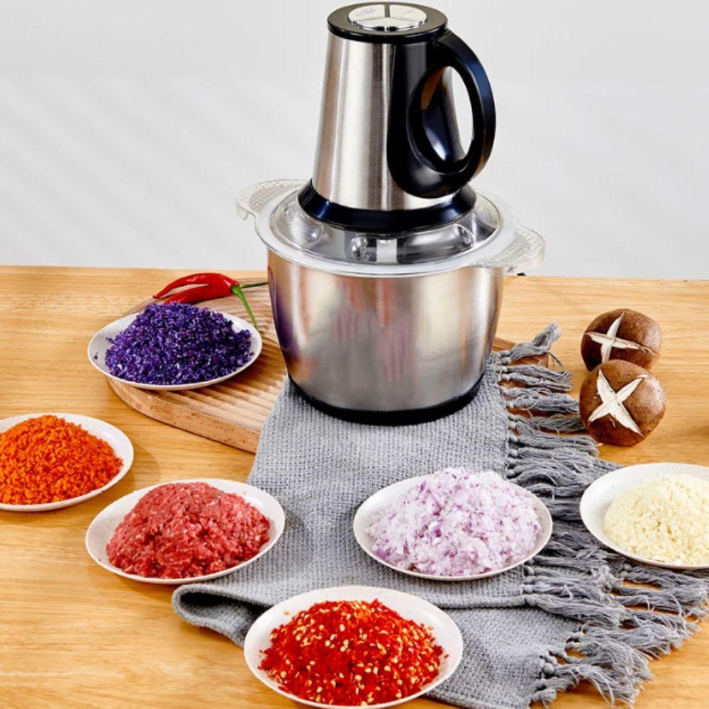3L Mini Food Chopper Stainless Steel Meat Grinder Mini Minced Meat Chopper  Food Preparation