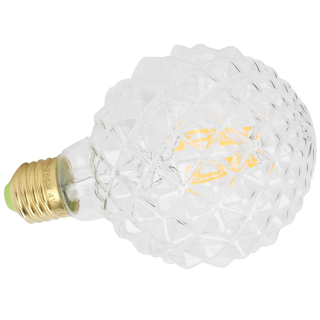 Lampadina Retrò G95 E27 Forma Unica Lampadina a Filamento Vintage 4W 220V 360lm Luce Calda