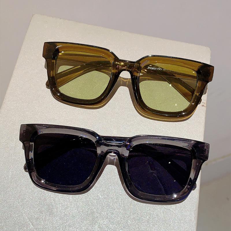 Luxury Brand Designer Classic Vintage Square Sunglasses Women For Men Olive Green Sun Glasses Trend Punk Popular Travel Shades