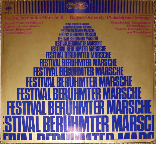 

LP Record EUGENE ORMANDY THE PHILADELPHIA O Festival Berhmter Mrsche II SS71061 CBS 1966 Germany Classical Used