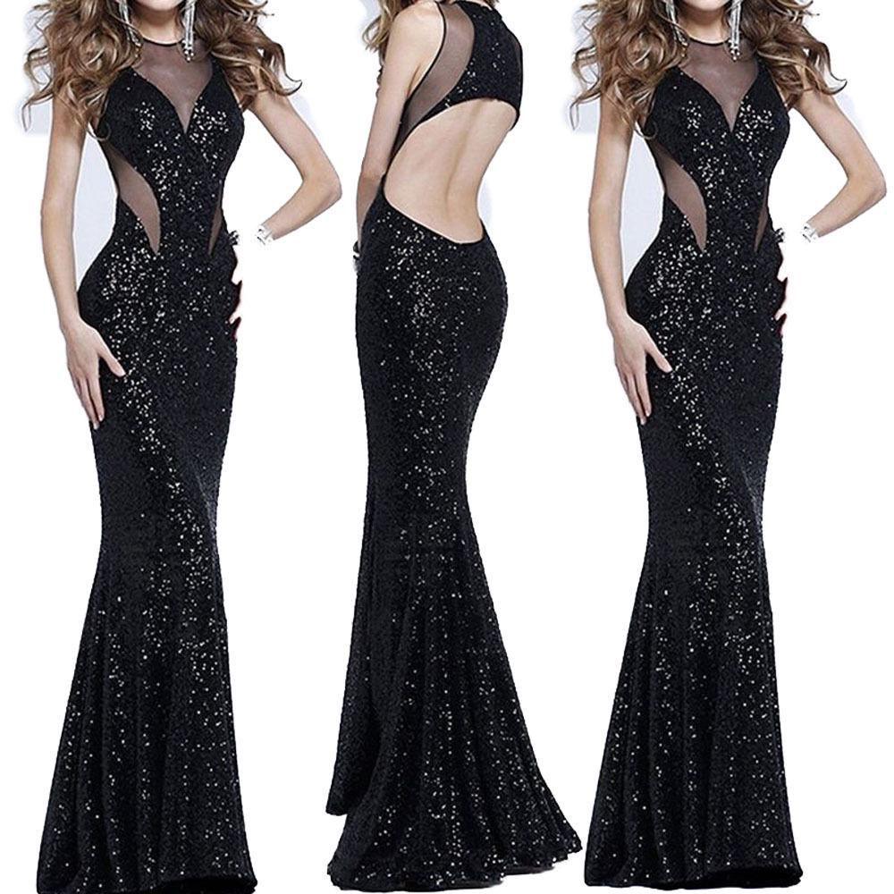 Elegant Women Formal Wedding Bridesmaid Evening Party Long Ball Prom Gown Cocktail Dress