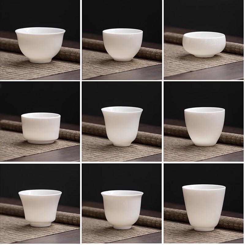 ZISIZ Handmade Mutton-fat Jade Porcelain Kung Fu Teacup