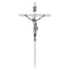 Hangend kruis nikkel zilver 13,5 cm